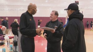 Brown Surgical Associates' patient Mike Reed prepared for a transplant, as he found a living donor in David O'Connor, a referee he once worked with at Providence College. (Photo courtesy of Mike Reed)