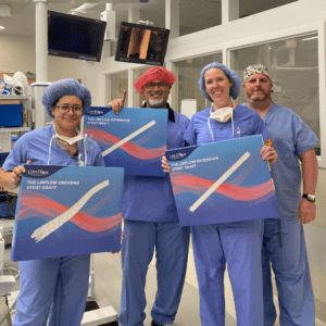 Dr. MacCallum recently performed the LimFlow® TADV procedure– a treatment for patients with Chronic Limb-Threatening Ischemia facing the imminent threat of major amputation.
